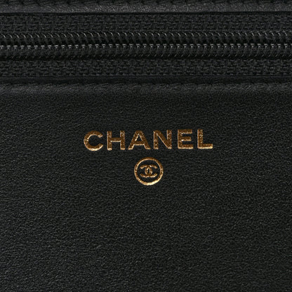Chanel Caviar Quilted Boy Wallet On Chain WOC Black 6 of 13