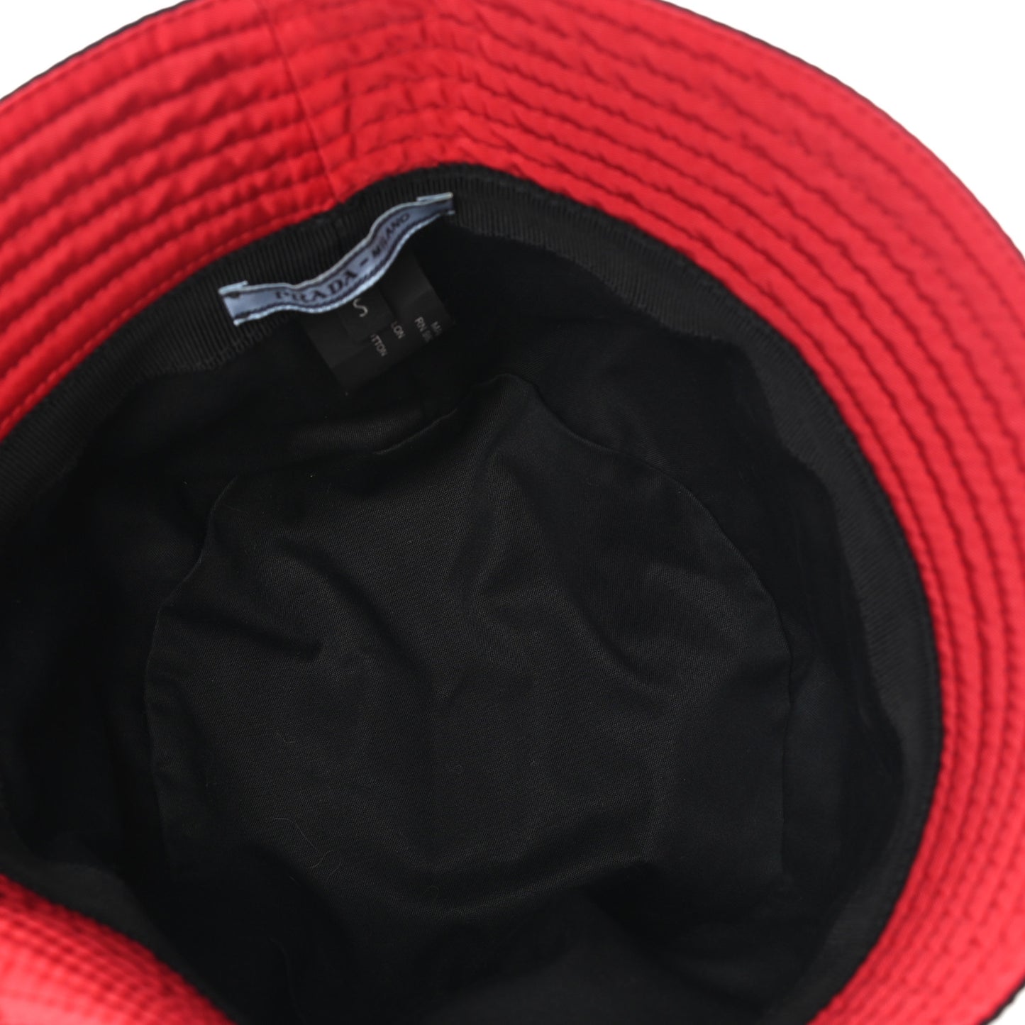 Nylon Bucket Hat S Black Rosso