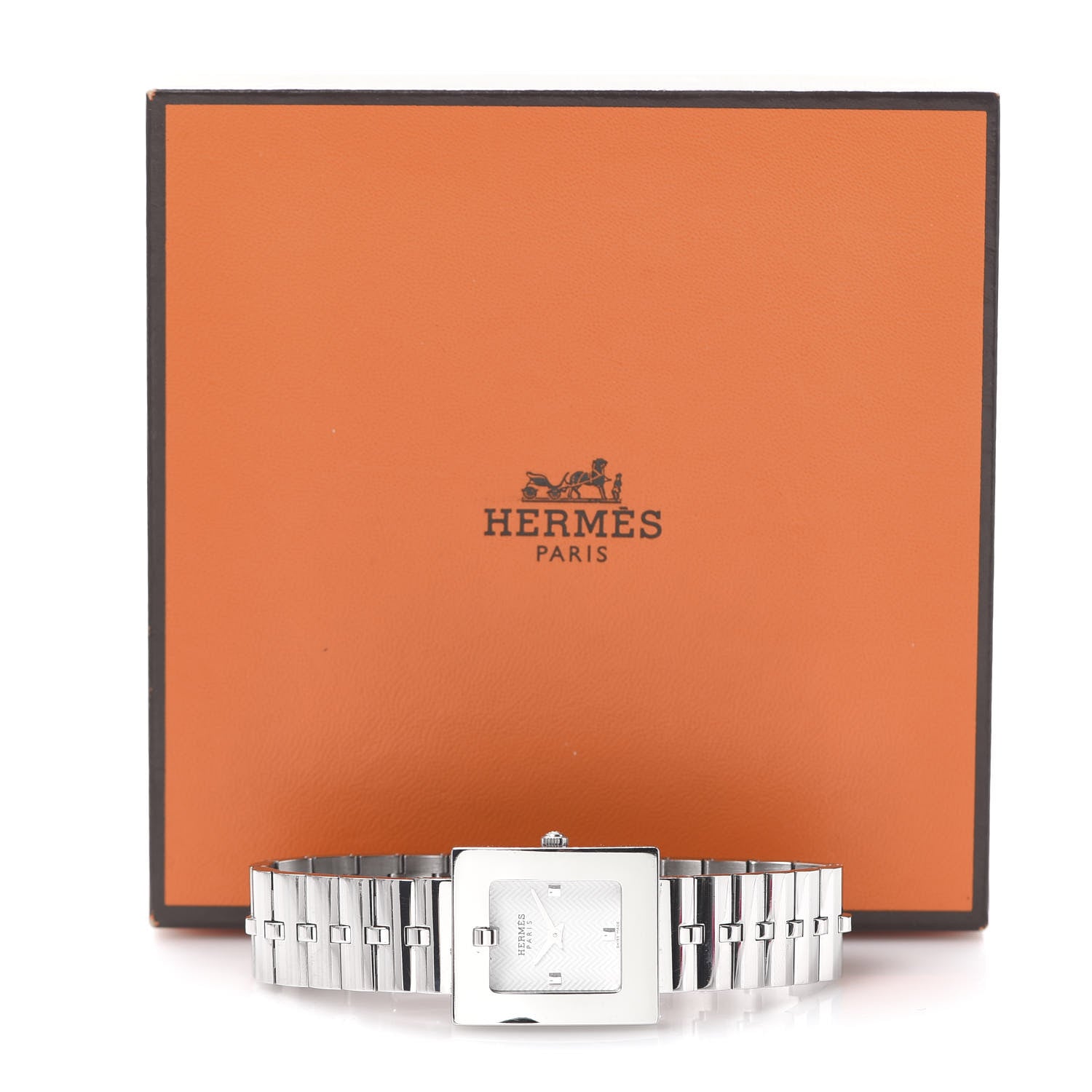 Hermes Stainless Steel 22mm Belt Quartz Watch 7 of 7