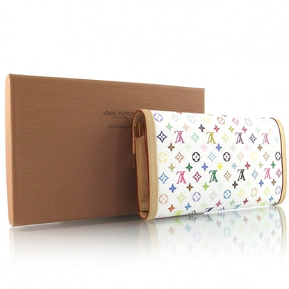 Louis Vuitton Monogram Multicolor Porte Tresor International Wallet White 2 of 7