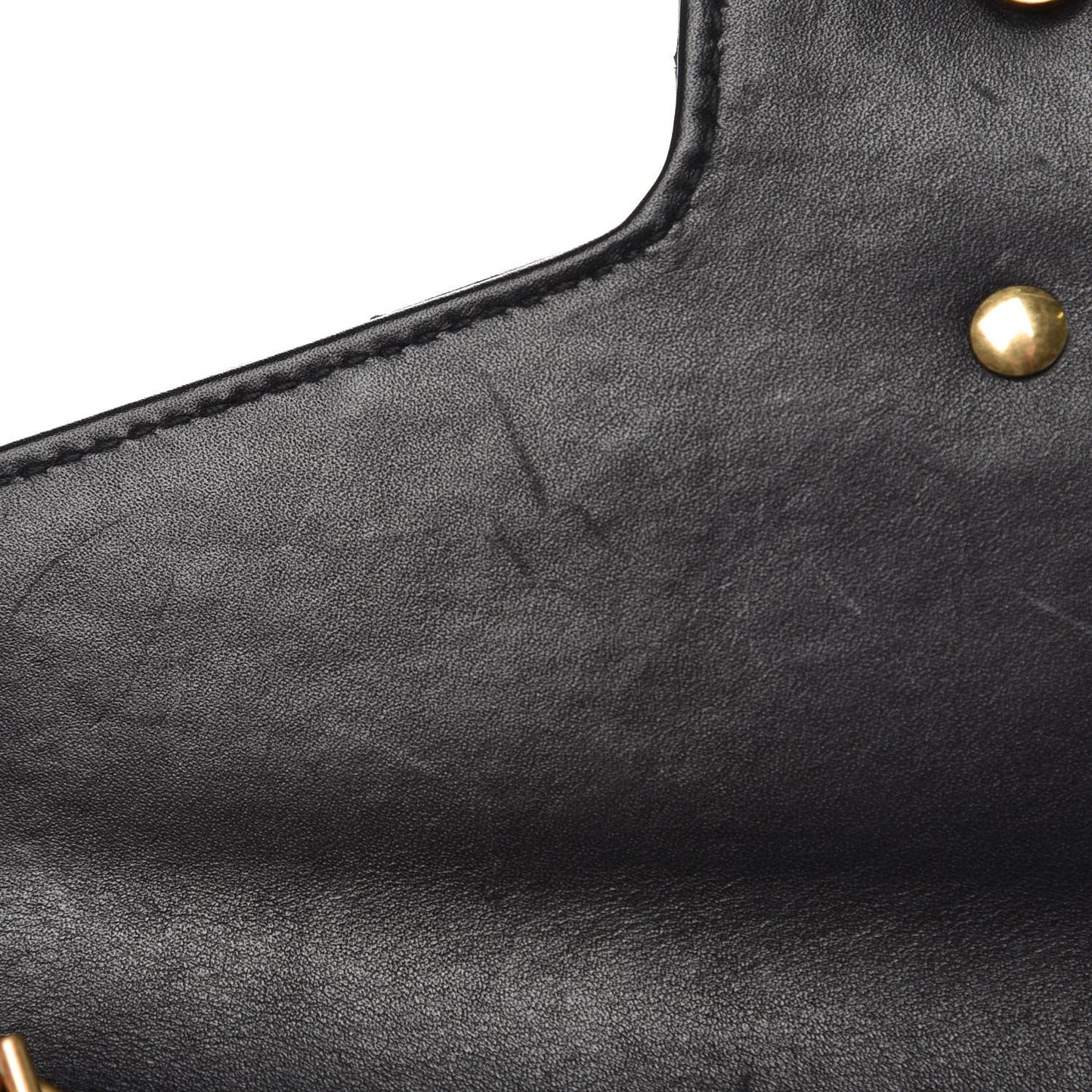 Calfskin Matelasse GG Marmont Chain Wallet Black