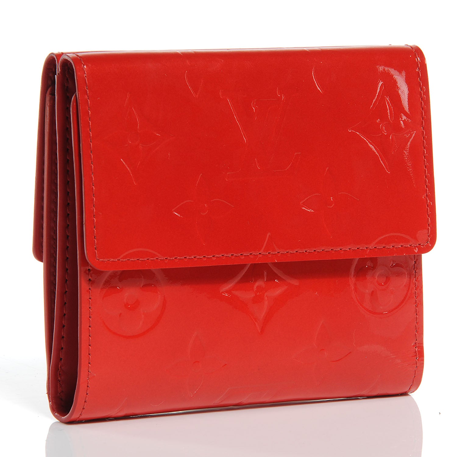 Louis Vuitton Vernis Elise Wallet Rouge 3 of 7