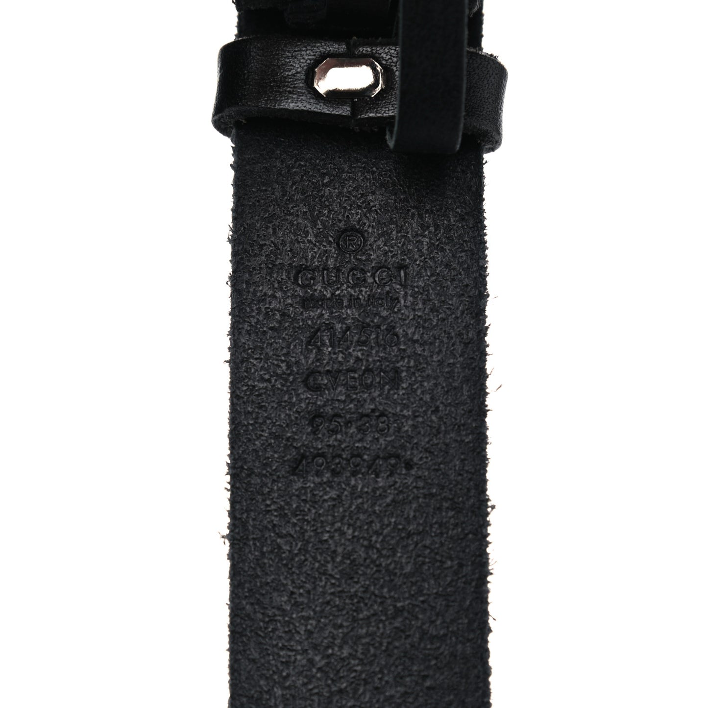 Cuoio Toscano Nickel Double G 30mm Belt 95 38 Black