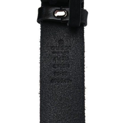 Gucci Cuoio Toscano Nickel Double G 30mm Belt 95 38 Black 3 of 5