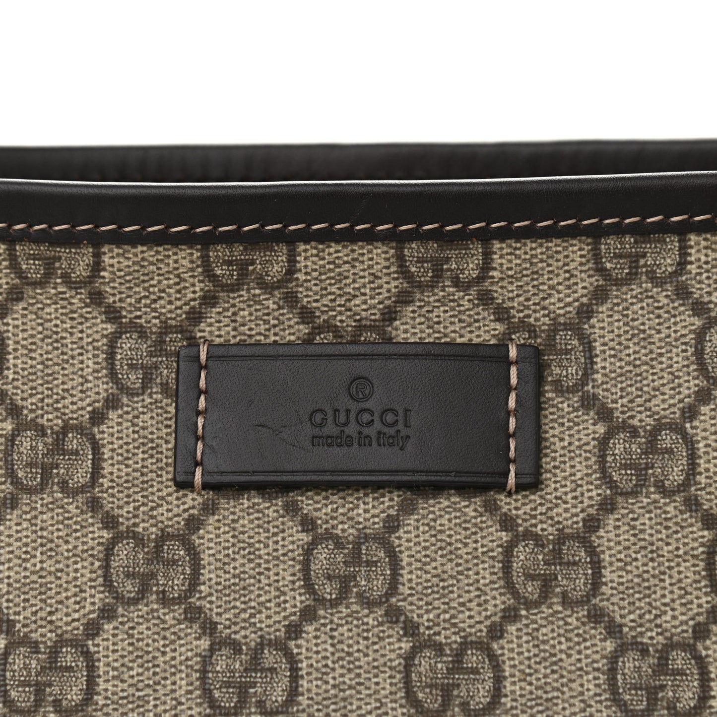 GG Supreme Monogram Small Joy Tote Dark Brown