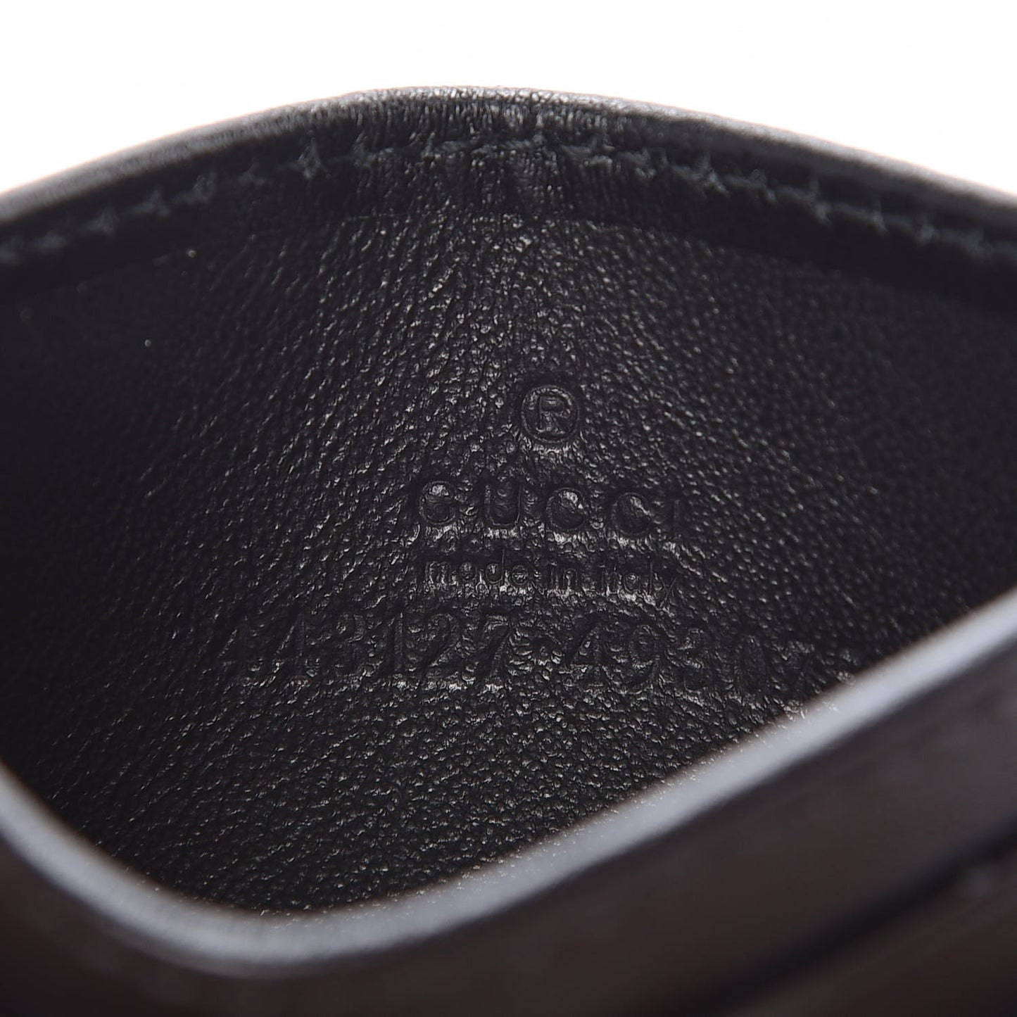Calfskin Matelasse GG Marmont Card Holder Black