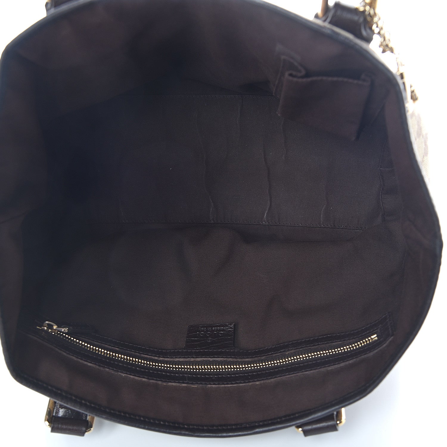Gucci Monogram Medium Jolicoeur Tote Dark Brown 5 of 13