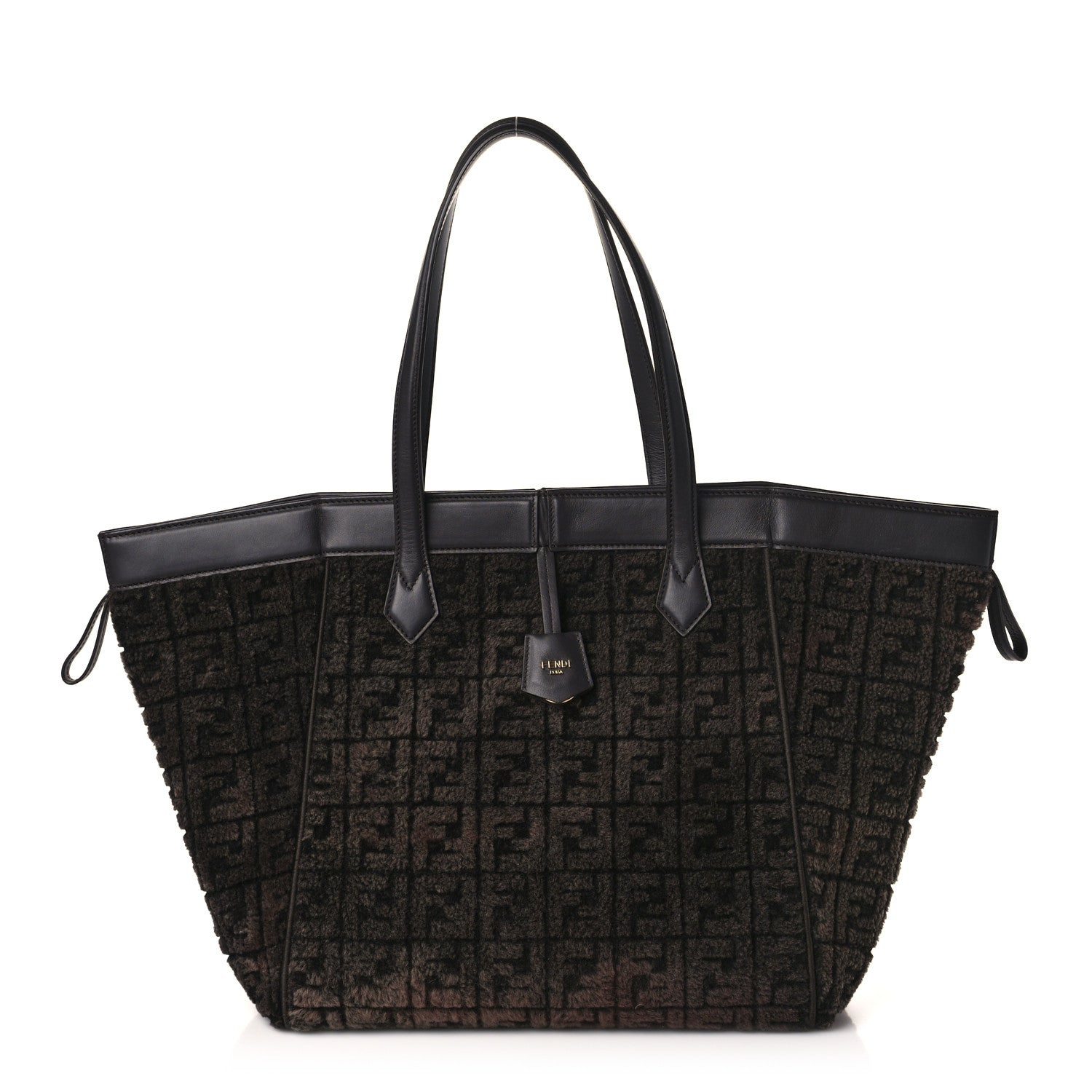 Fendi Sheepskin FF 1974 Large Fendi Origami Brown 5 of 13