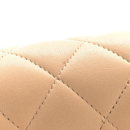 Chanel Lambskin Quilted Jumbo Double Flap Beige 17 of 26