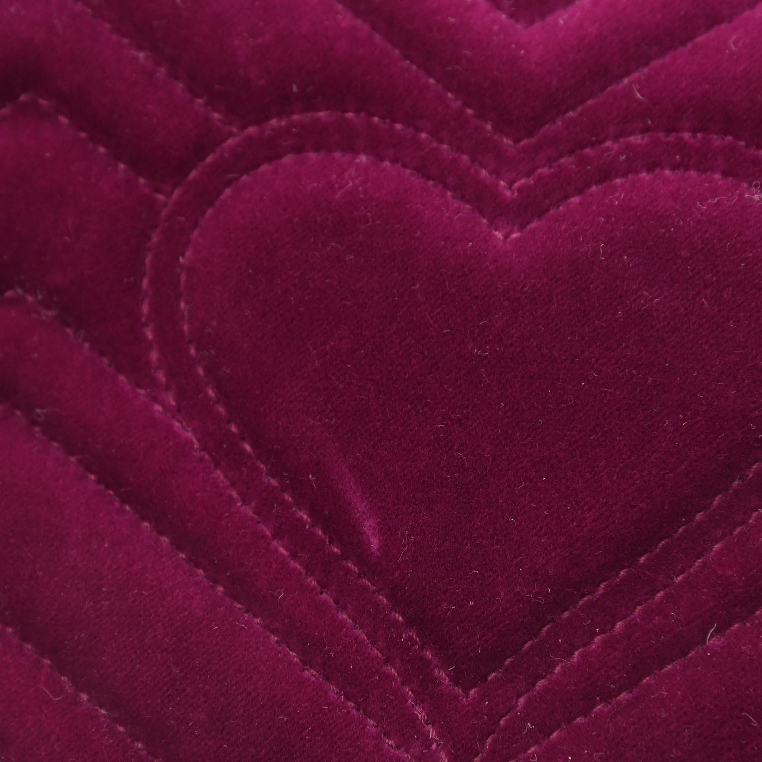 Gucci Velvet Matelasse Mini GG Marmont Shoulder Bag Fuchsia Violet Cyclamen 11 of 11