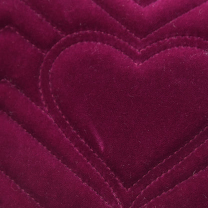 Gucci Velvet Matelasse Mini GG Marmont Shoulder Bag Fuchsia Violet Cyclamen 11 of 11