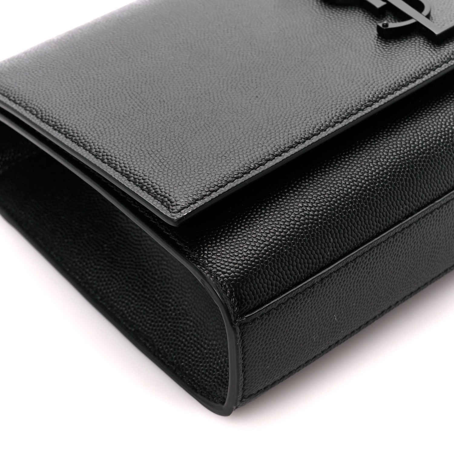 Saint Laurent Grain De Poudre Medium Classic Monogram Monochrome Kate Satchel Black 10 of 12