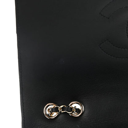 Chanel Calfskin Chevron Quilted Medium Statement Flap Black 10 of 15
