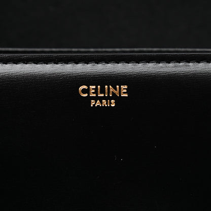 Celine Shiny Calfskin Medium Triomphe Black 6 of 11