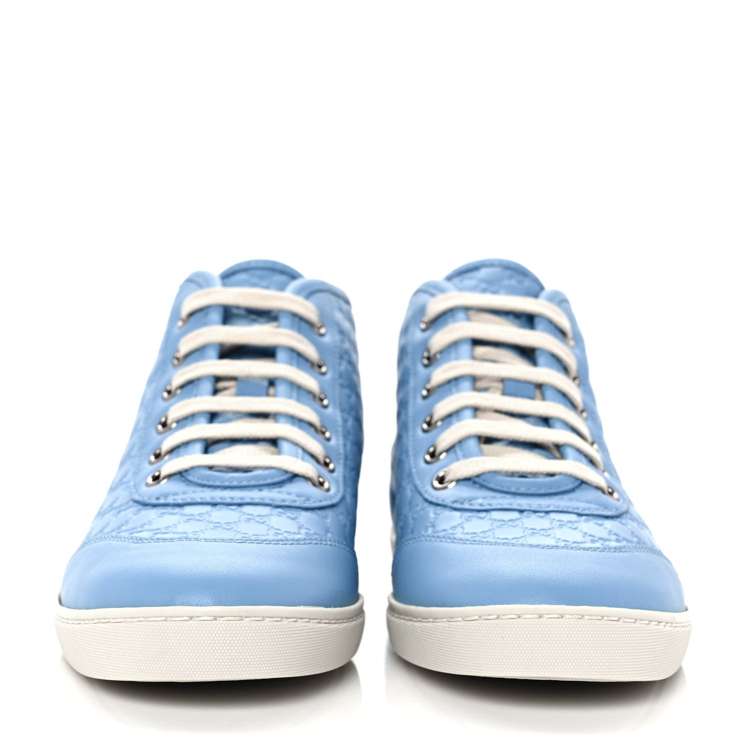 Gucci Microguccissima Womens High Top Sneakers 36 Mineral Blue 2 of 9