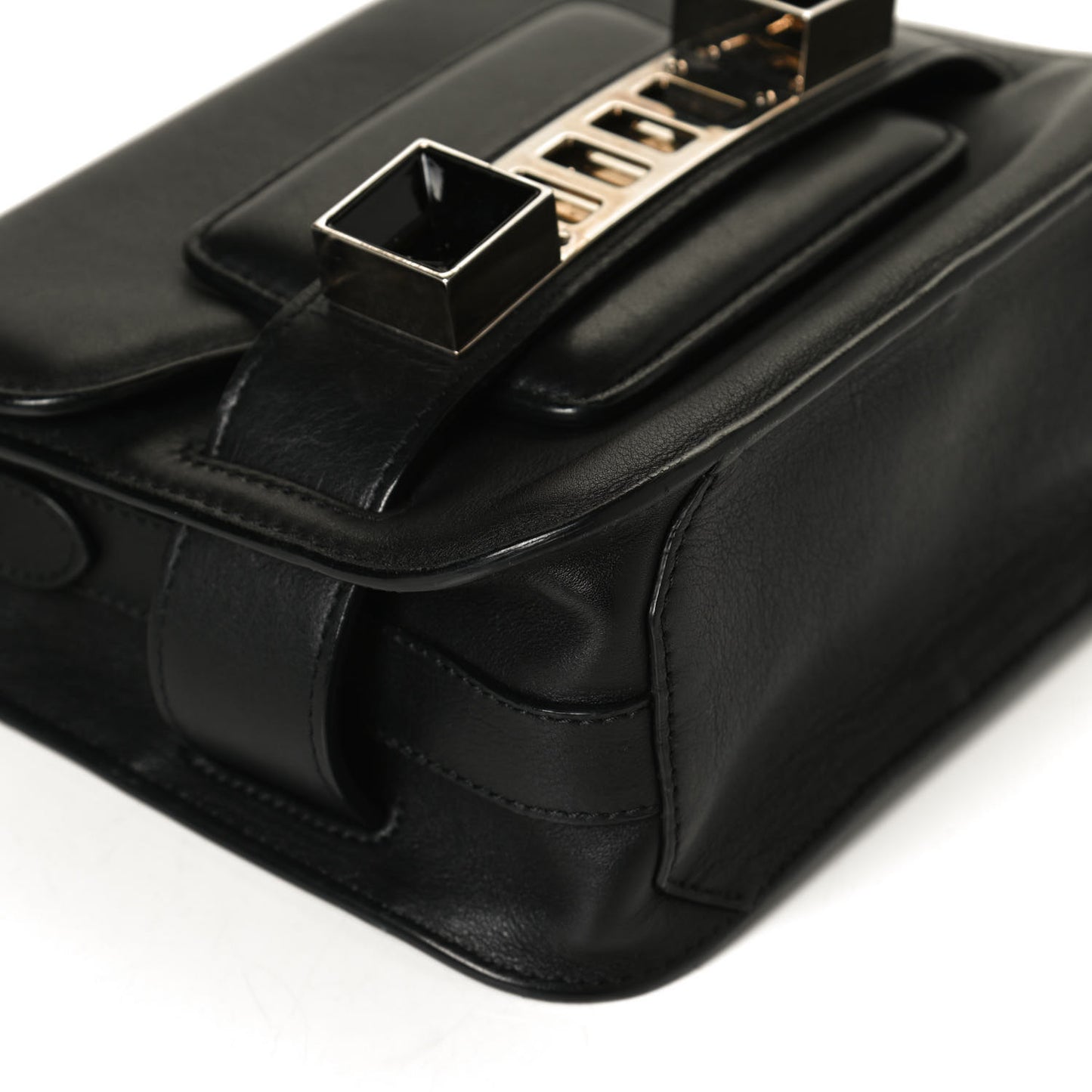 Calfskin PS11 Tiny Shoulder Bag Black