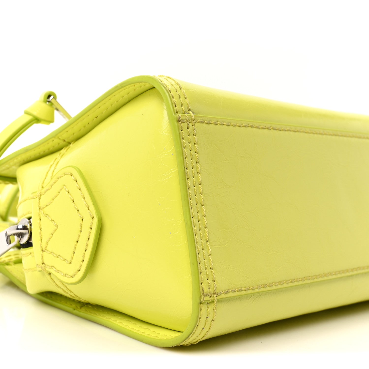 Marc Jacobs Textured Calfskin Mini Cruiser Convertible Satchel Limoncello 9 of 10