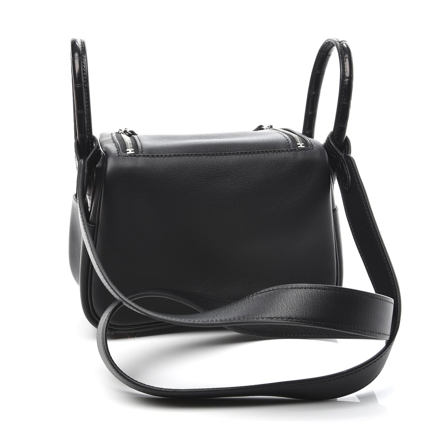 Shiny Alligator Swift Touch Mini Lindy 20 Black