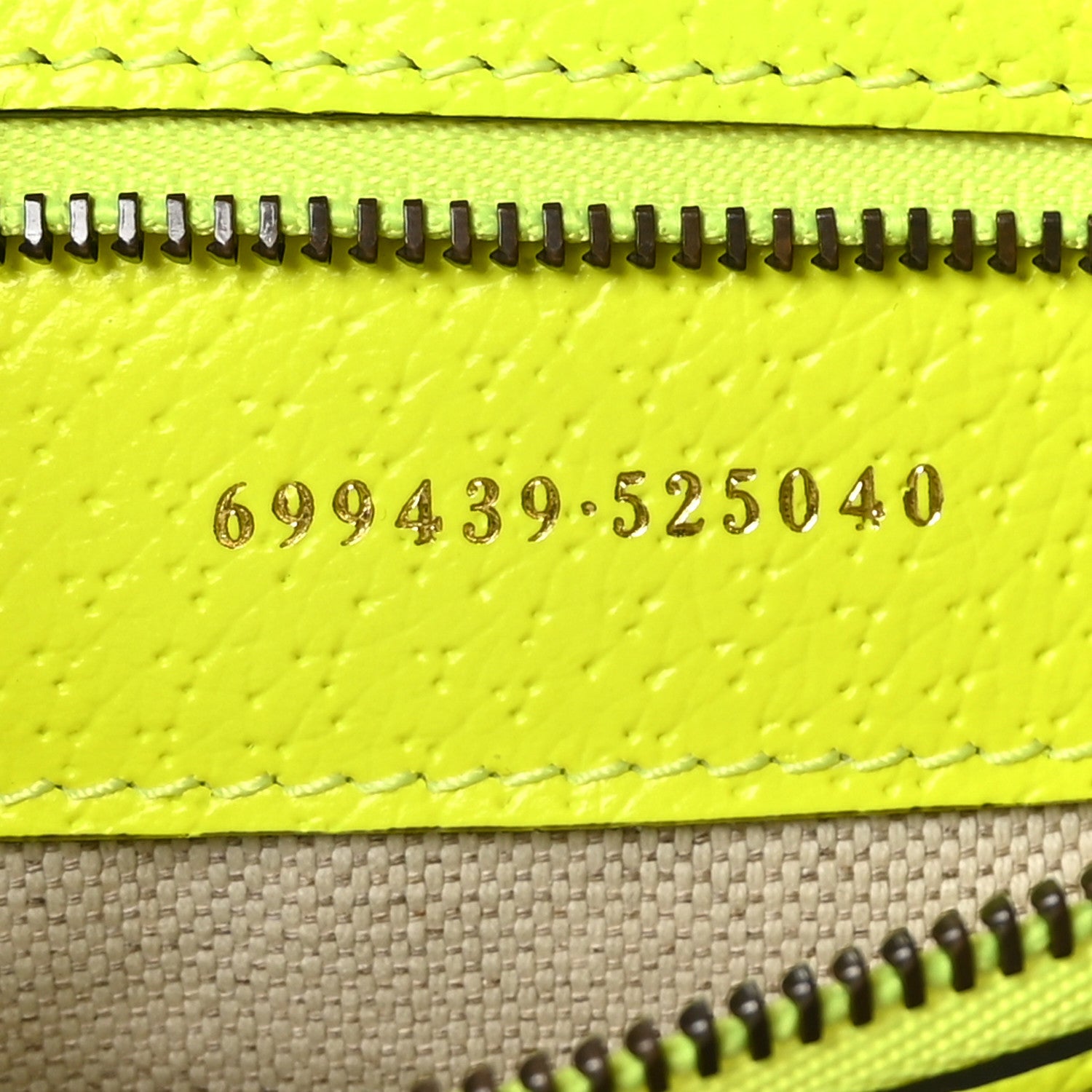 Gucci GG Supreme Monogram Textured Dollar Calfskin Web Ophidia Wristlet Shoulder Bag Beige Ebony Fluo Yellow 7 of 10