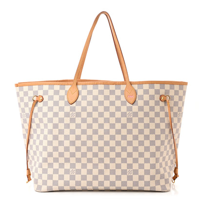 Louis Vuitton Damier Azur Neo Neverfull GM Rose Ballerine 3 of 12