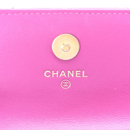Chanel Lambskin Quilted Pearl Crush Clutch With Chain Purple 6 of 12