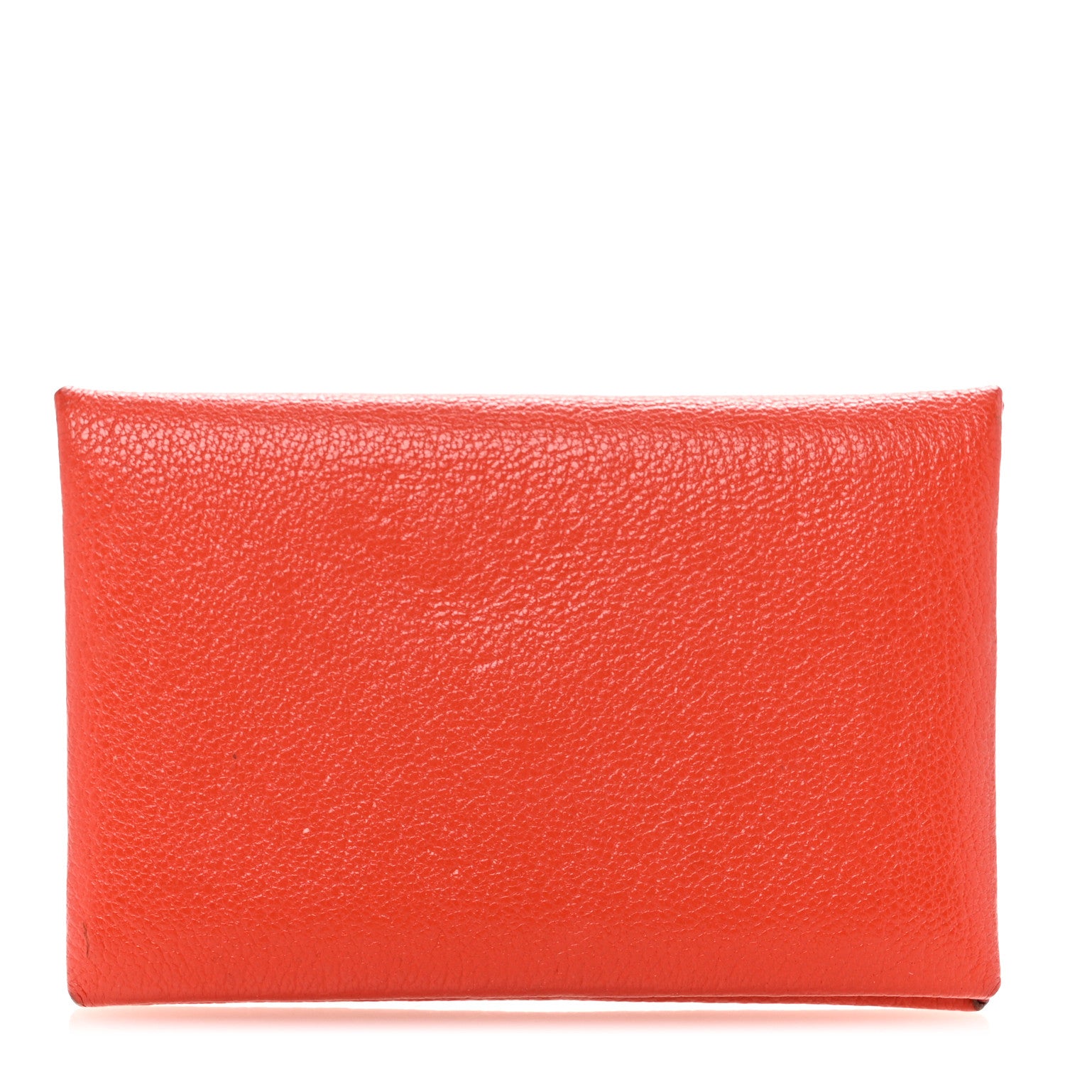 Hermes Chevre Mysore Calvi Card Case Capucine 1 of 10