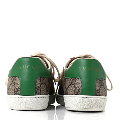 Gucci GG Supreme Monogram Fake/Not Womens Ace Sneakers 38 Beige New Shamarock Brown Sugar 5 of 10