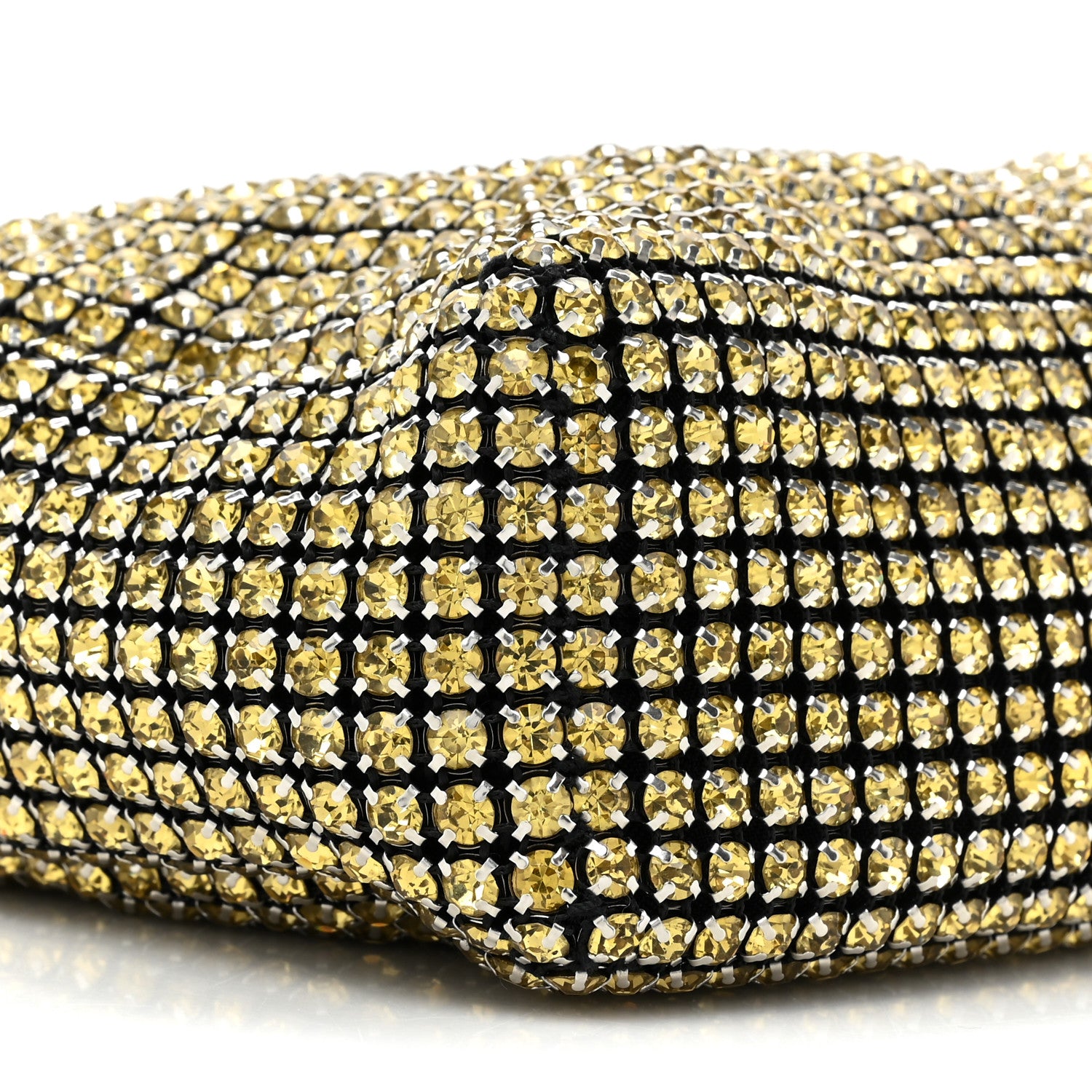 Alexander Wang Mesh Crystal Rhinestone Mini Heiress Pouch Porcelain 8 of 8