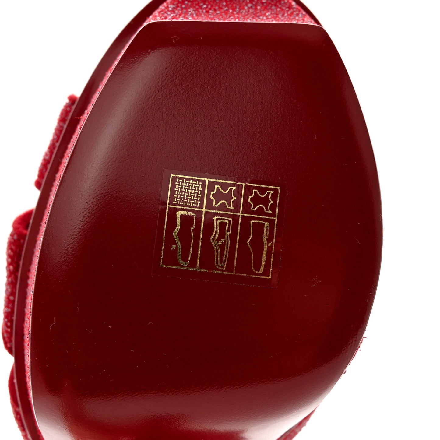 Suede Quartz Tribute 75 Platform Sandals 35.5 Lipstick