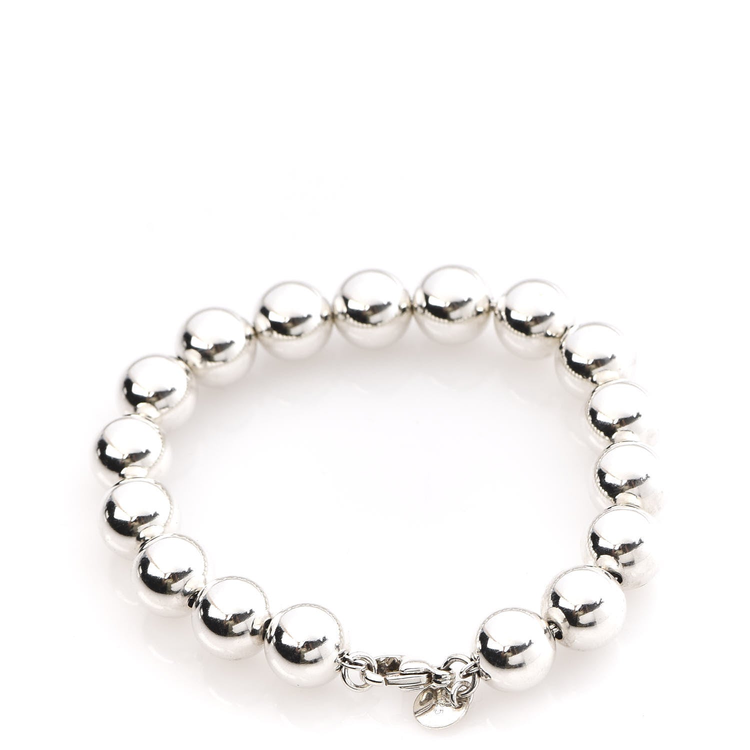 Tiffany Sterling Silver 10mm HardWear Ball Bracelet 3 of 5