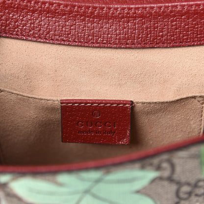 Gucci GG Supreme Monogram Tian Web Medium Padlock Messenger Shoulder Bag Beige Multicolor New Acero 8 of 11