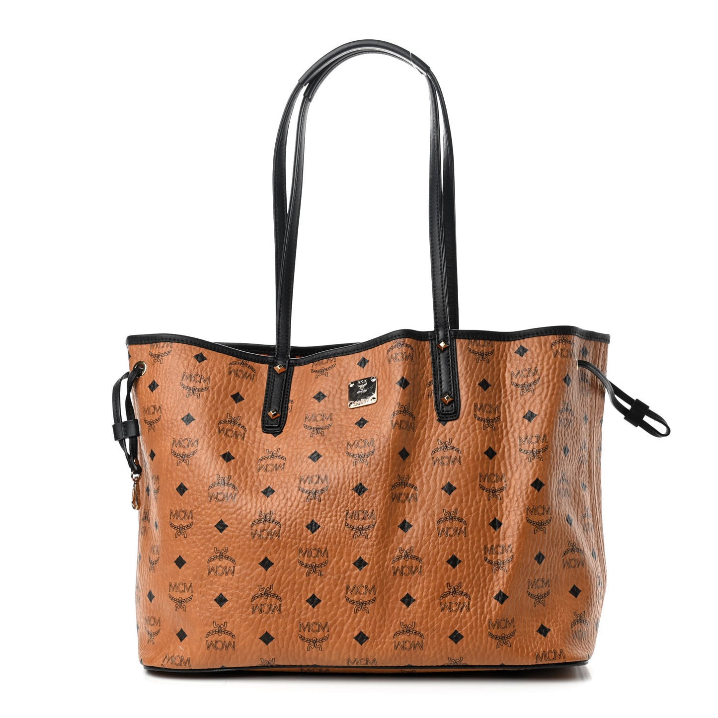 Visetos Medium Project Reversible Shopper Tote Cognac