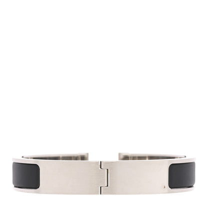 Hermes Matte Enamel Narrow Clic Clac HH Bracelet T3 Black 3 of 5