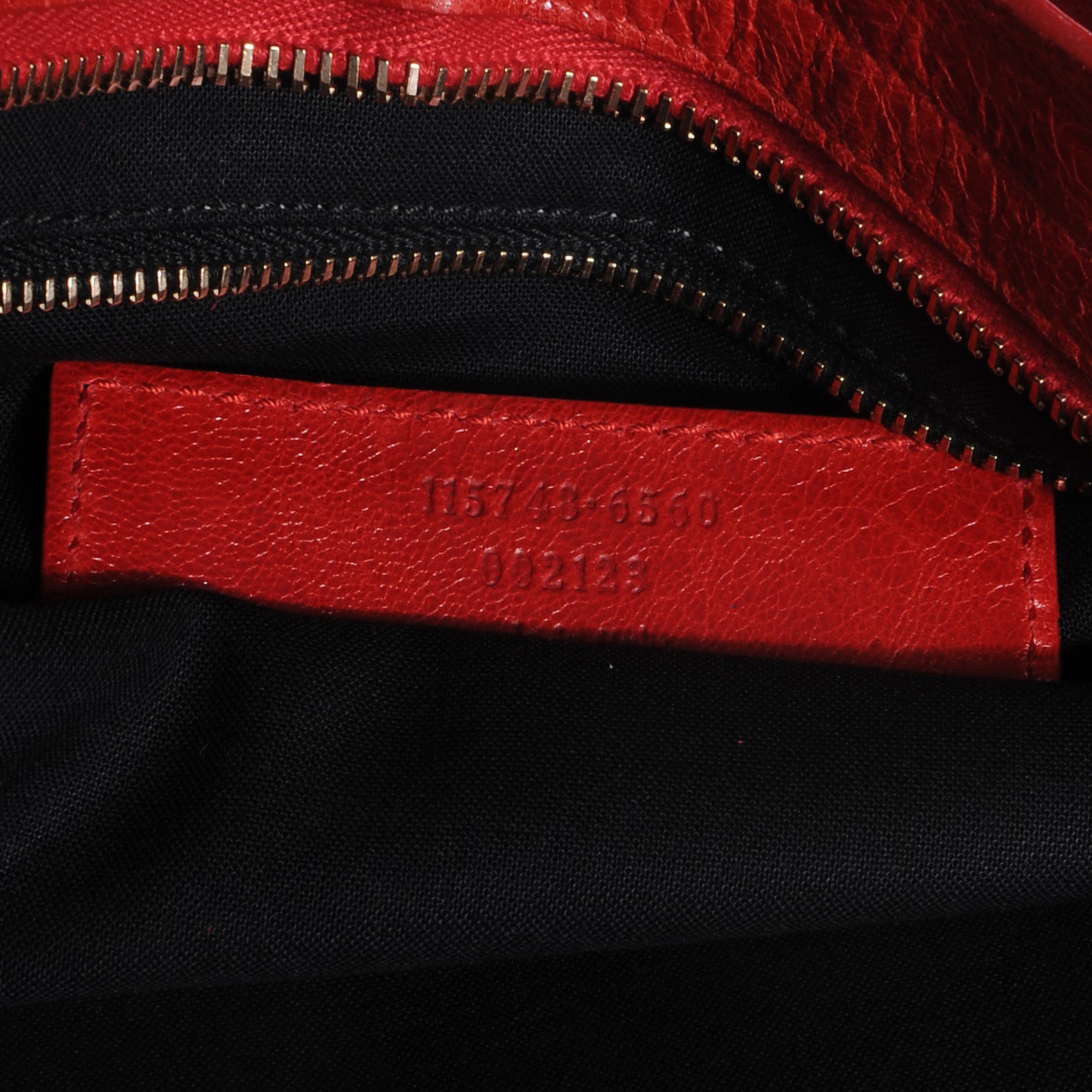 Balenciaga Agneau Cross Perforated City Ruby Red 18 of 38