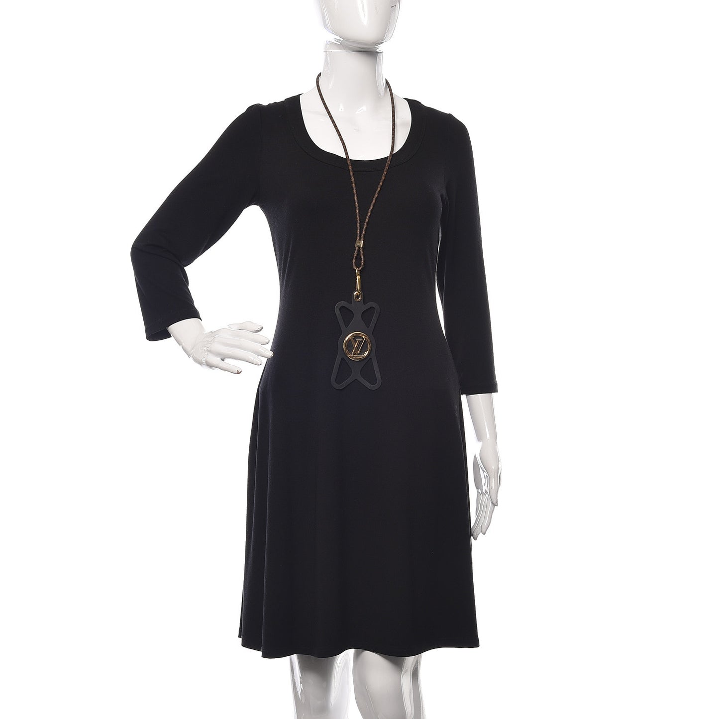 Monogram Silicone Louise Phone Holder Black