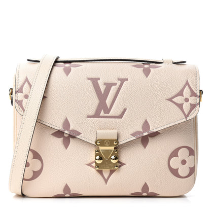 Louis Vuitton Empreinte Monogram Giant Pochette Metis Creme Bois De Rose 1 of 10