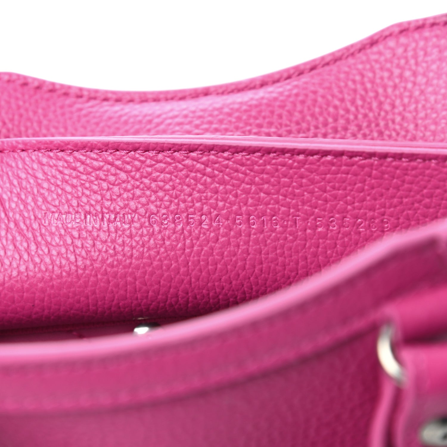 Balenciaga Grained Calfskin Neo Classic Silver Hardware Mini City Fuchsia 6 of 8