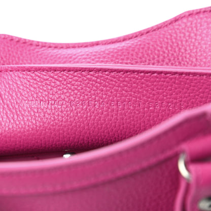 Balenciaga Grained Calfskin Neo Classic Silver Hardware Mini City Fuchsia 6 of 8