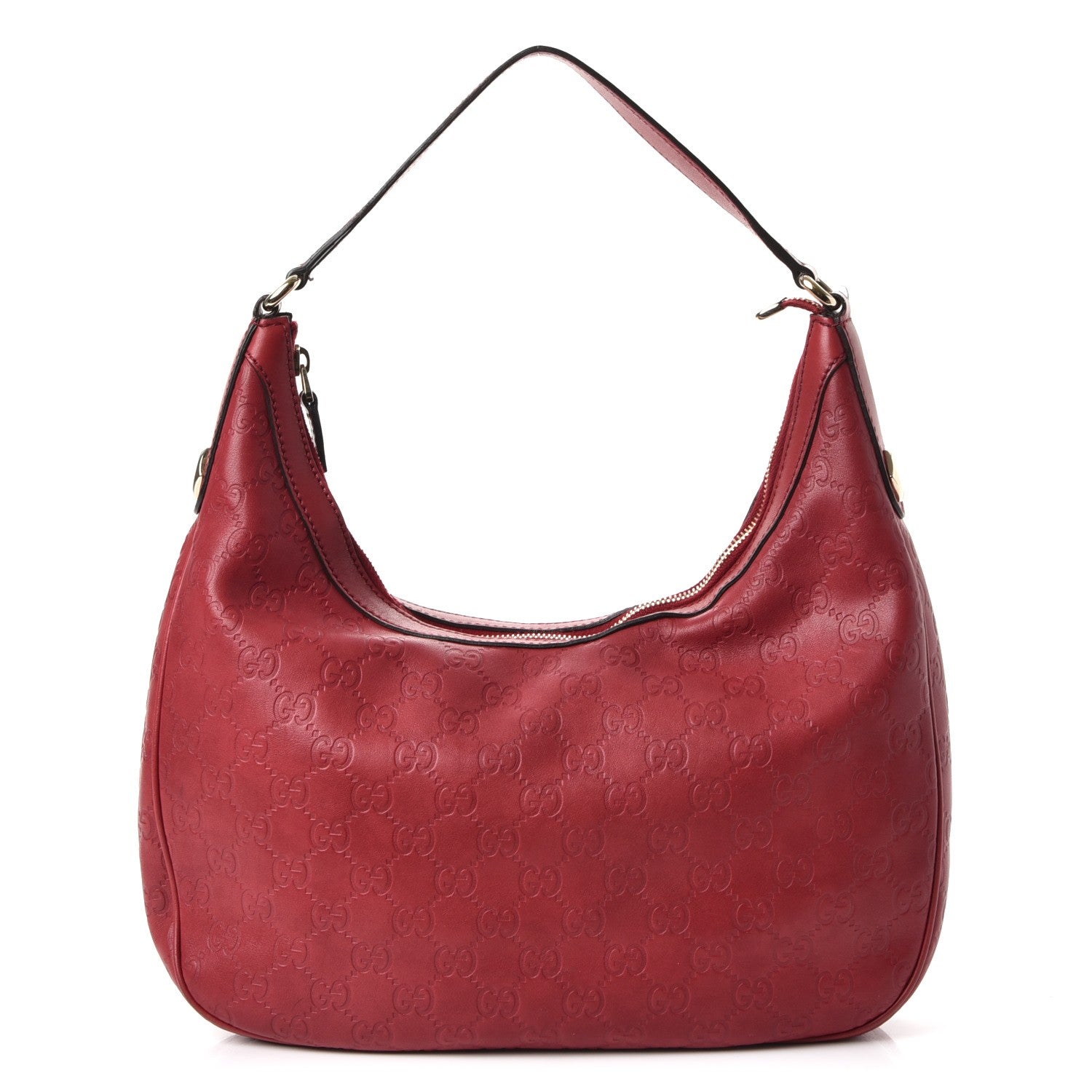 Gucci Guccissima Small Charmy Hobo Red 1 of 9