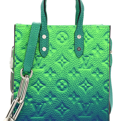 Louis Vuitton Taurillon Illusion Sac Plat XS Bleu Vert 7 of 9