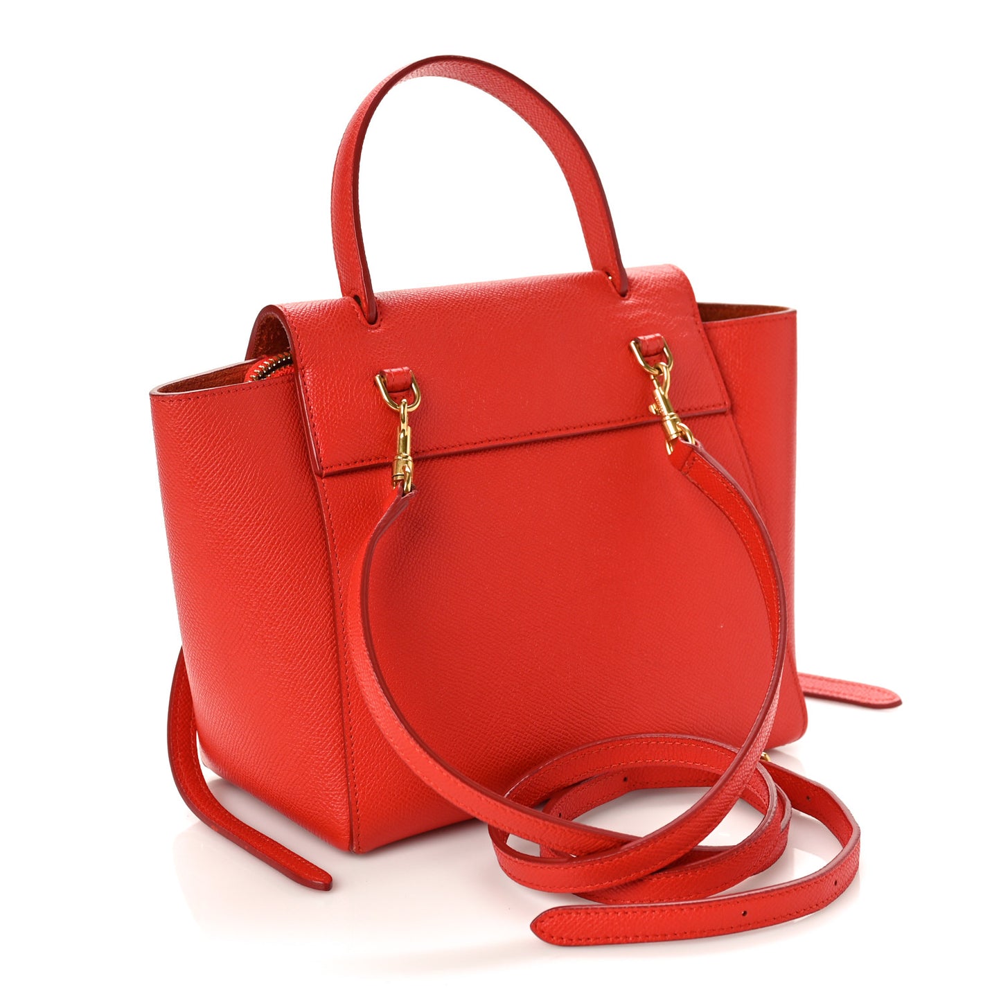 Grained Calfskin Nano Belt Bag Carnelian