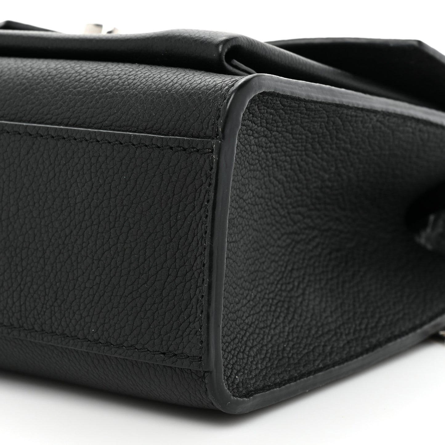 Soft Calfskin My Lockme Chain Bag BB Black