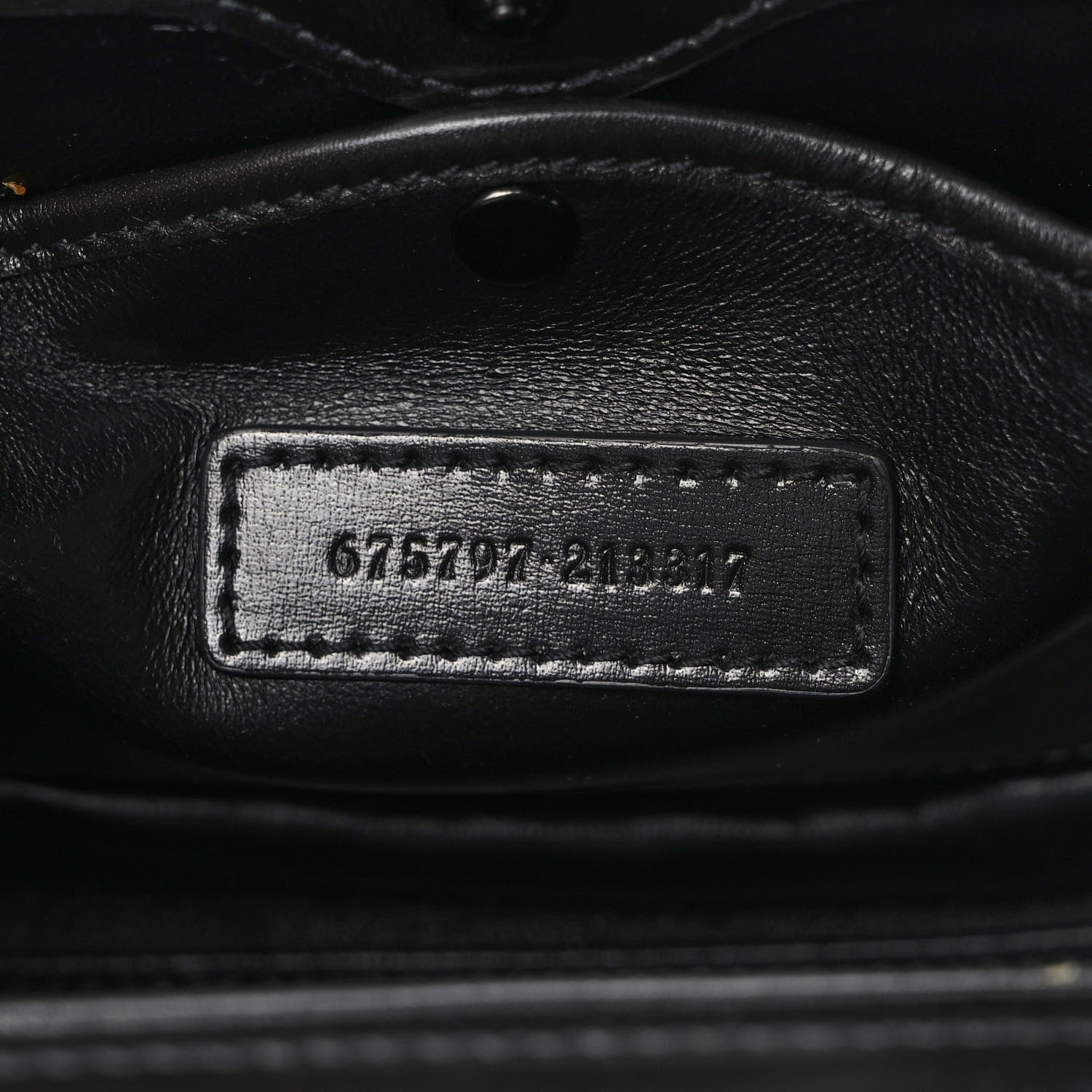 Gucci Boarded Dyana Lux Calfskin Web Monochrome Small Bamboo 1947 Top Handle Bag Black 7 of 10