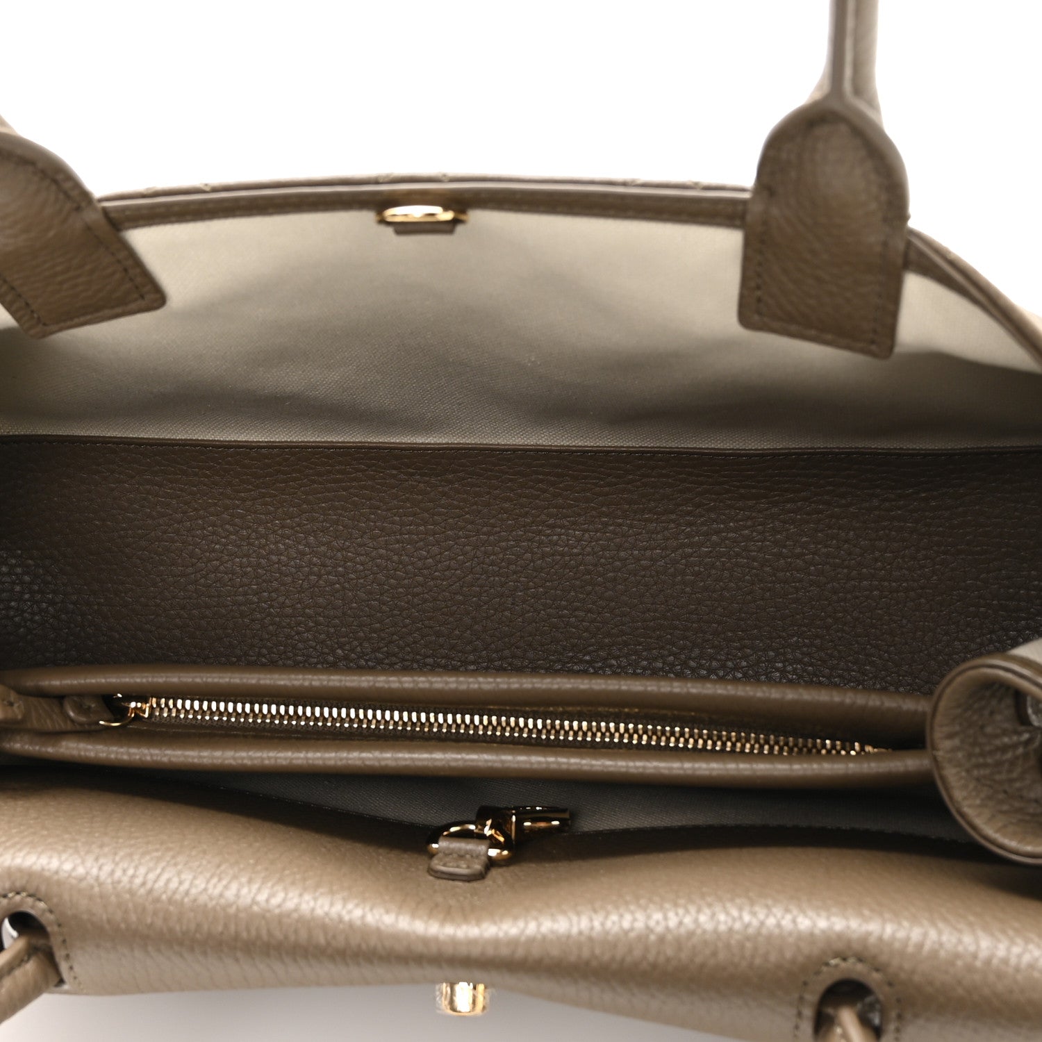 Chanel Grained Calfskin Stitched Urban Essentials Small Shopping Bag Dark Khaki 5 of 11