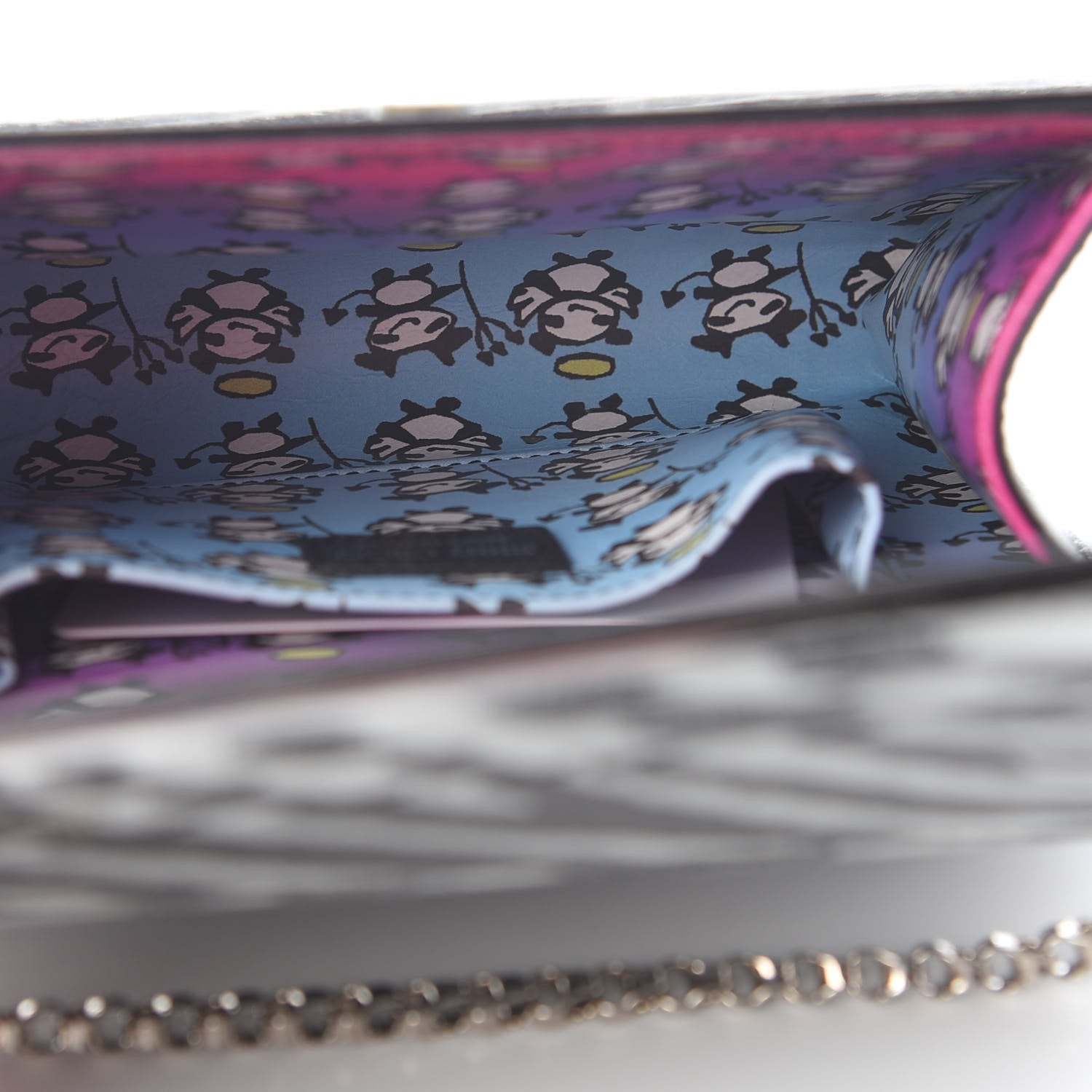 Jimmy Choo Acrylic Zebra Candy Clutch 4 of 7