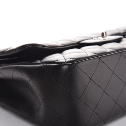 Chanel Lambskin Quilted Jumbo Double Flap Black 10 of 12