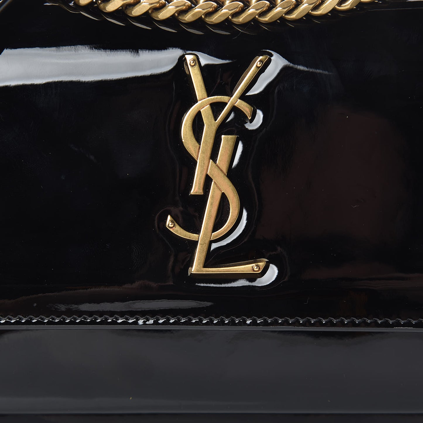 Patent Small Monogram Sunset Black