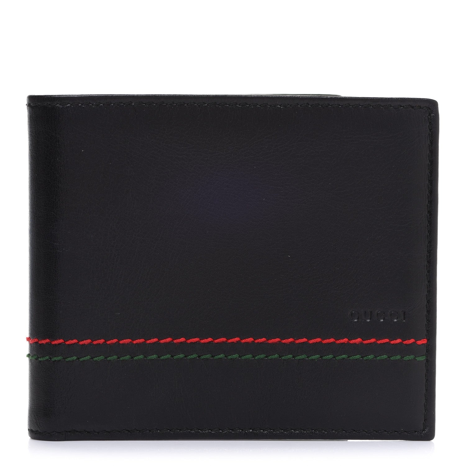 Gucci Calfskin Web Bi-Fold Wallet Black 1 of 8