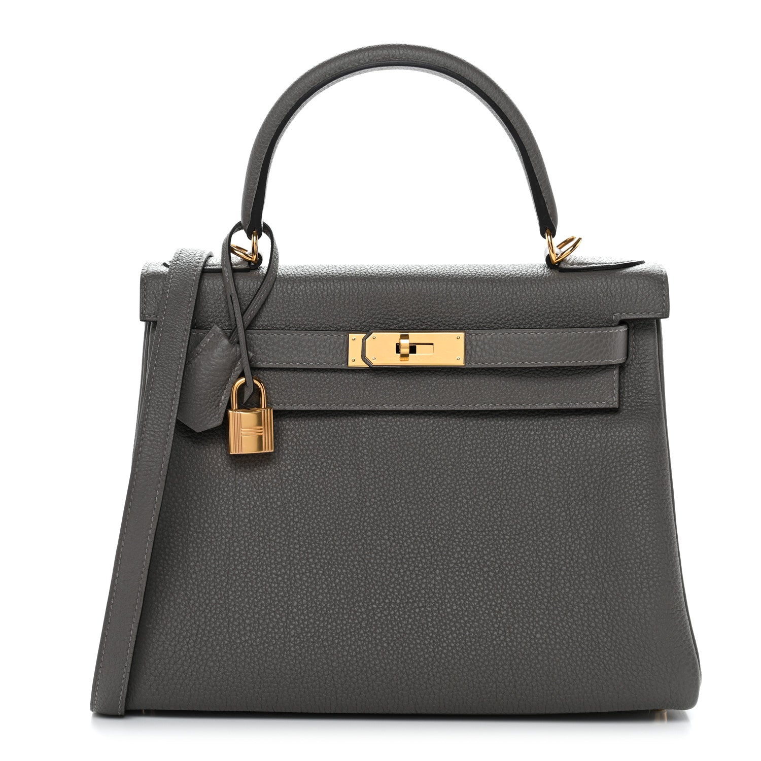 Hermes Togo Kelly Retourne 28 Gris Meyer 1 of 13