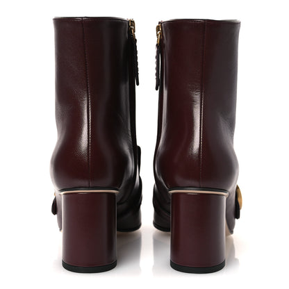 Gucci Malaga Kid GG Marmont Fringe 75mm Ankle Boots 36 Vintage Bordeaux 6 of 12